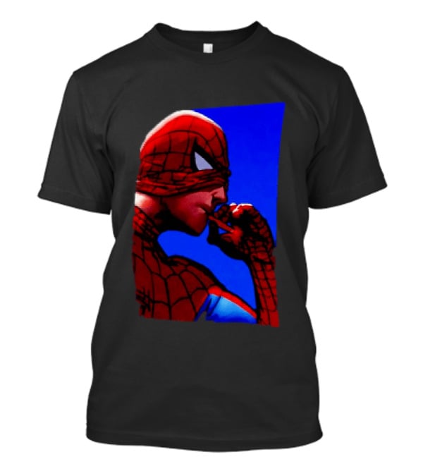 Spider Man Smoking Reaction Meme Awkward Superhero T-Shirt