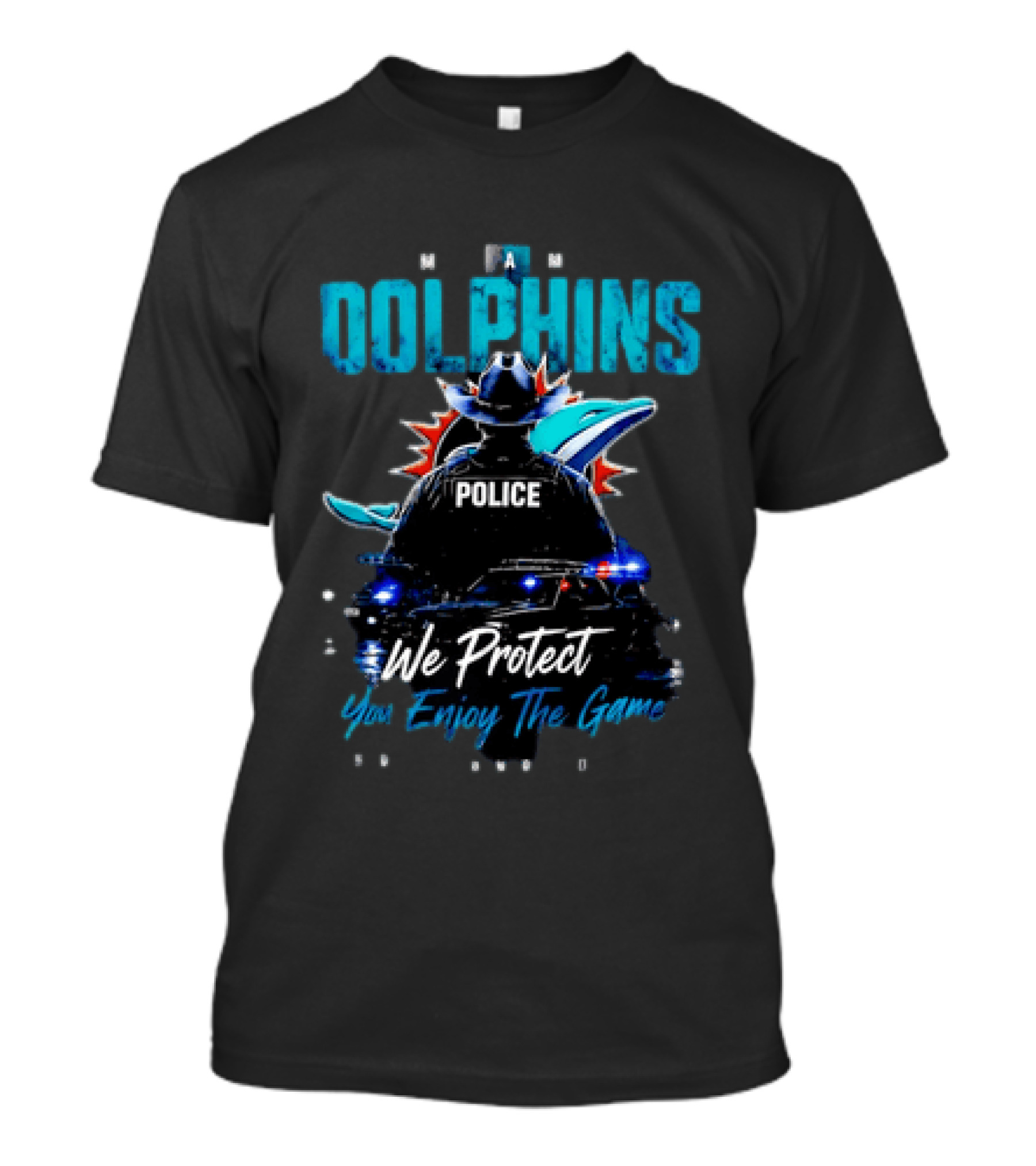 Miami Dolphins Police We Protect You Enjoy The Game T-Shirt