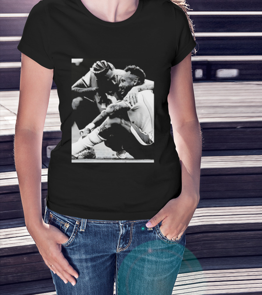 Neymar Jr And Raphinha Emotional Moment Brazil National Football Team T-Shirt