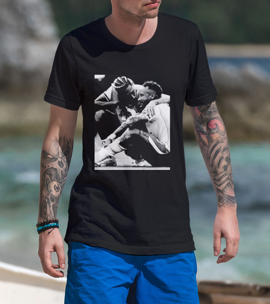 Neymar Jr And Raphinha Emotional Moment Brazil National Football Team T-Shirt