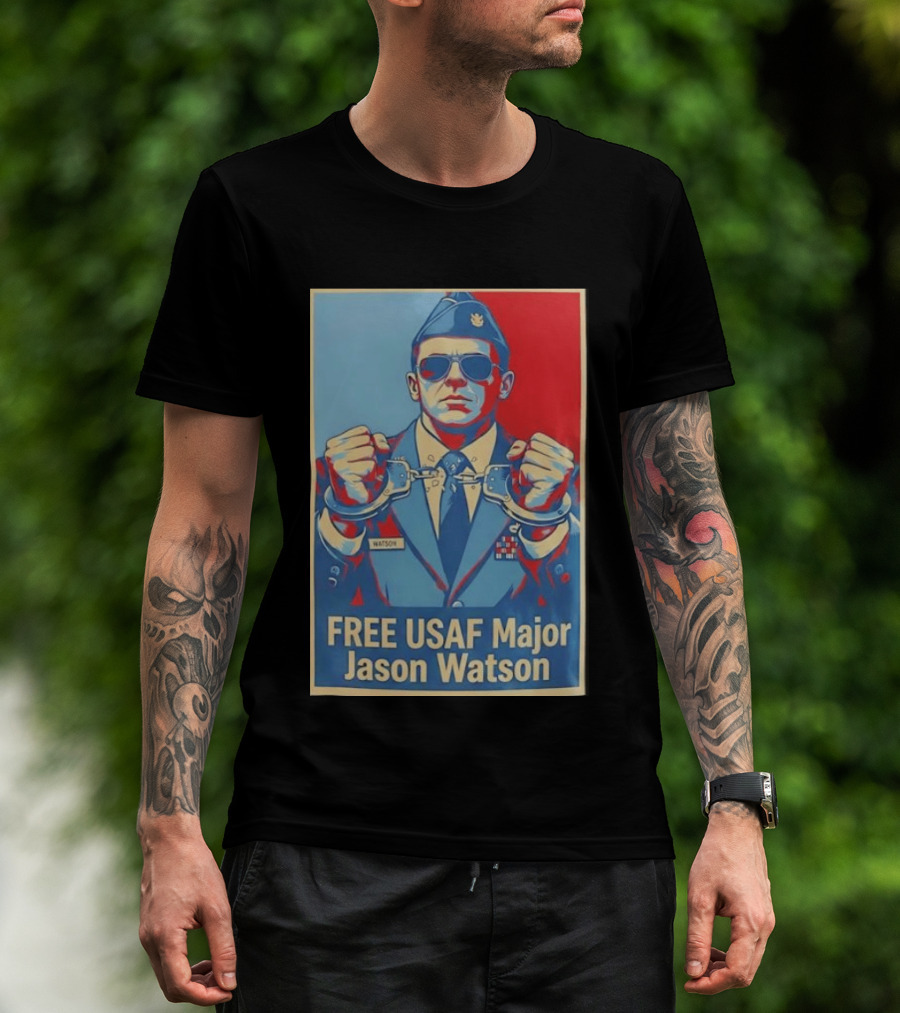 FREE USAF Major Jason Watson Handcuffed T-Shirt