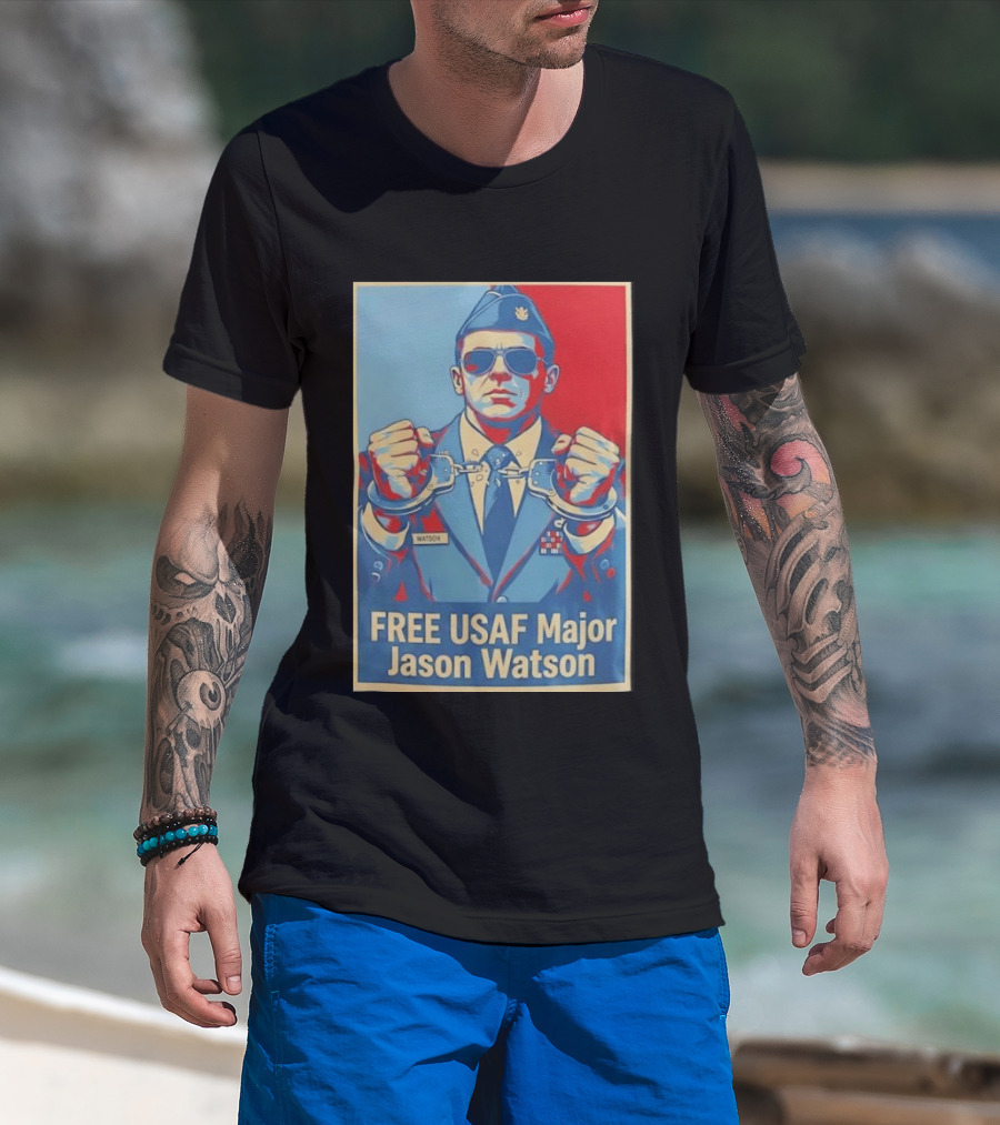 FREE USAF Major Jason Watson Handcuffed T-Shirt