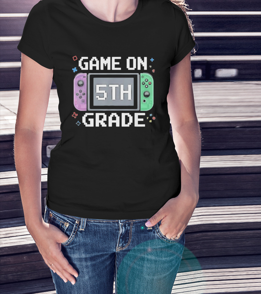 Game On 5th Grade Gaming Console 5th T-Shirt