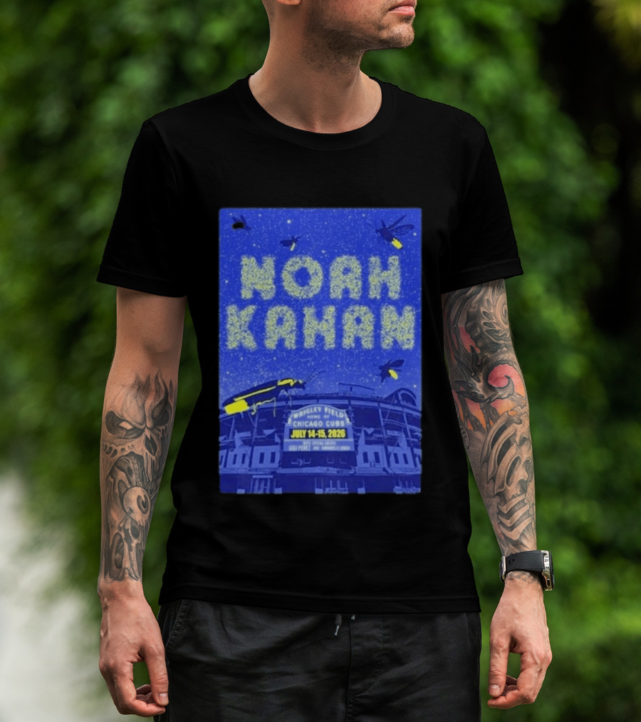 Noah Kahan Live At Wrigley Field Chicago Cubs July 14 15 2026 Event T-Shirt