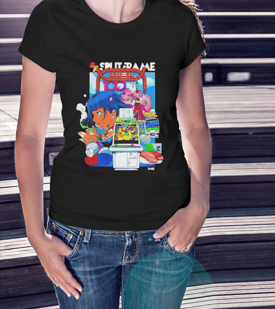 Tokyo Ramen Arcade Splitframe Kabukicho Ichibangai 100 IC Japanese T-Shirt