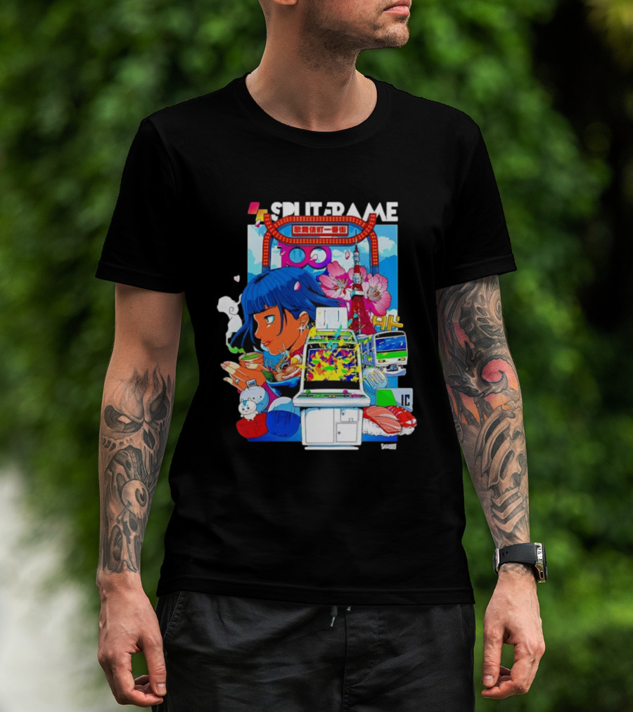 Tokyo Ramen Arcade Splitframe Kabukicho Ichibangai 100 IC Japanese T-Shirt