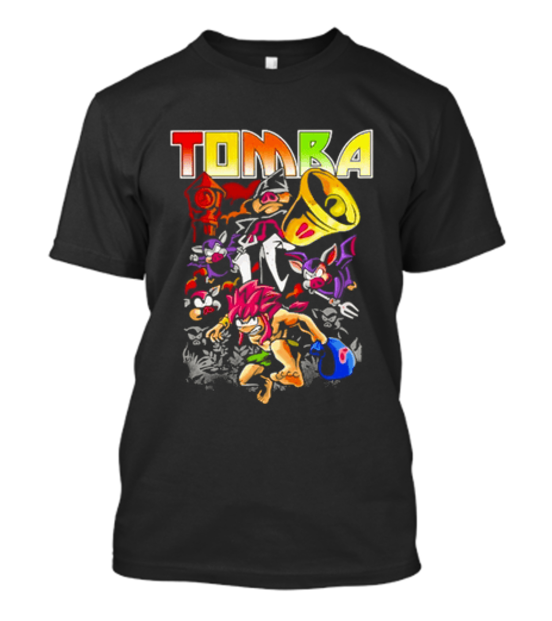 Tomba Video Game Playstation Colorful T-Shirt