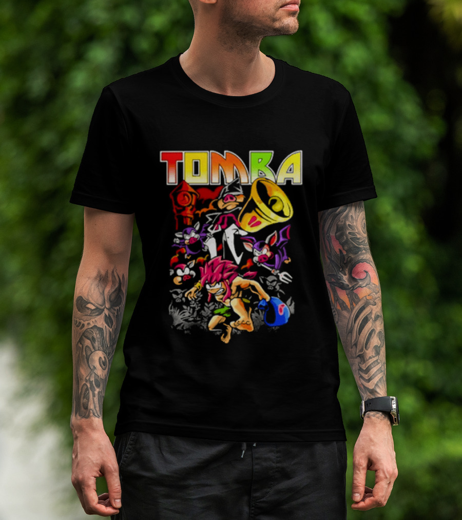 Tomba Video Game Playstation Colorful T-Shirt
