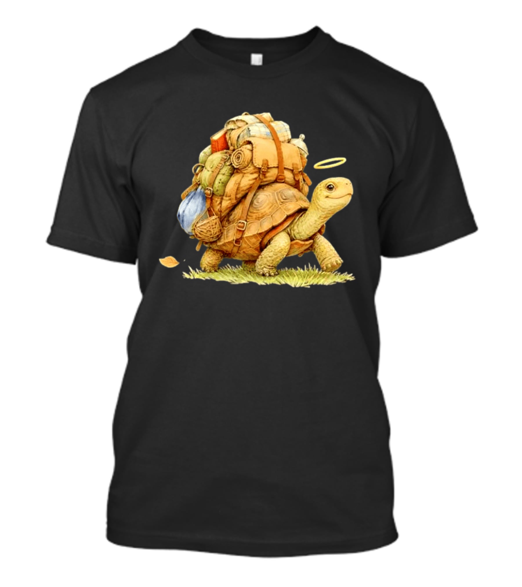 Traveling Turtle Backpack Adventure Halo T-Shirt
