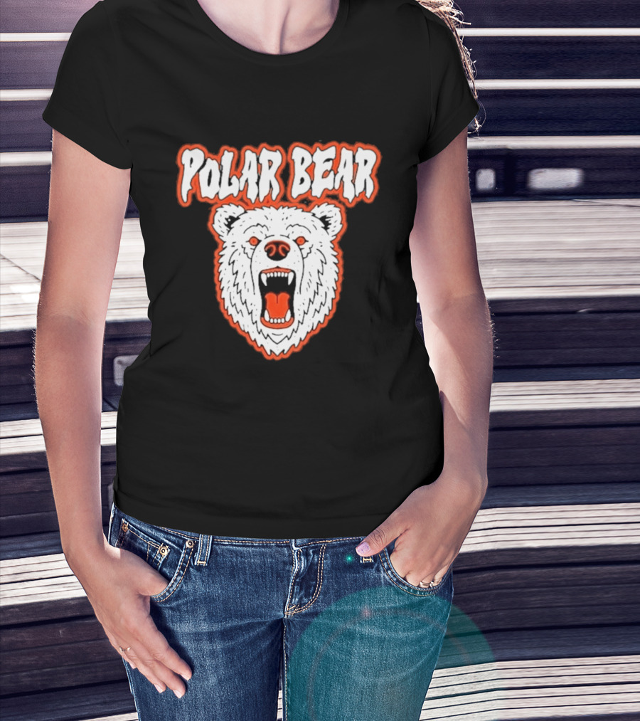 Polar Bear Arctic Wildlife Predator Fierce Expression T-Shirt