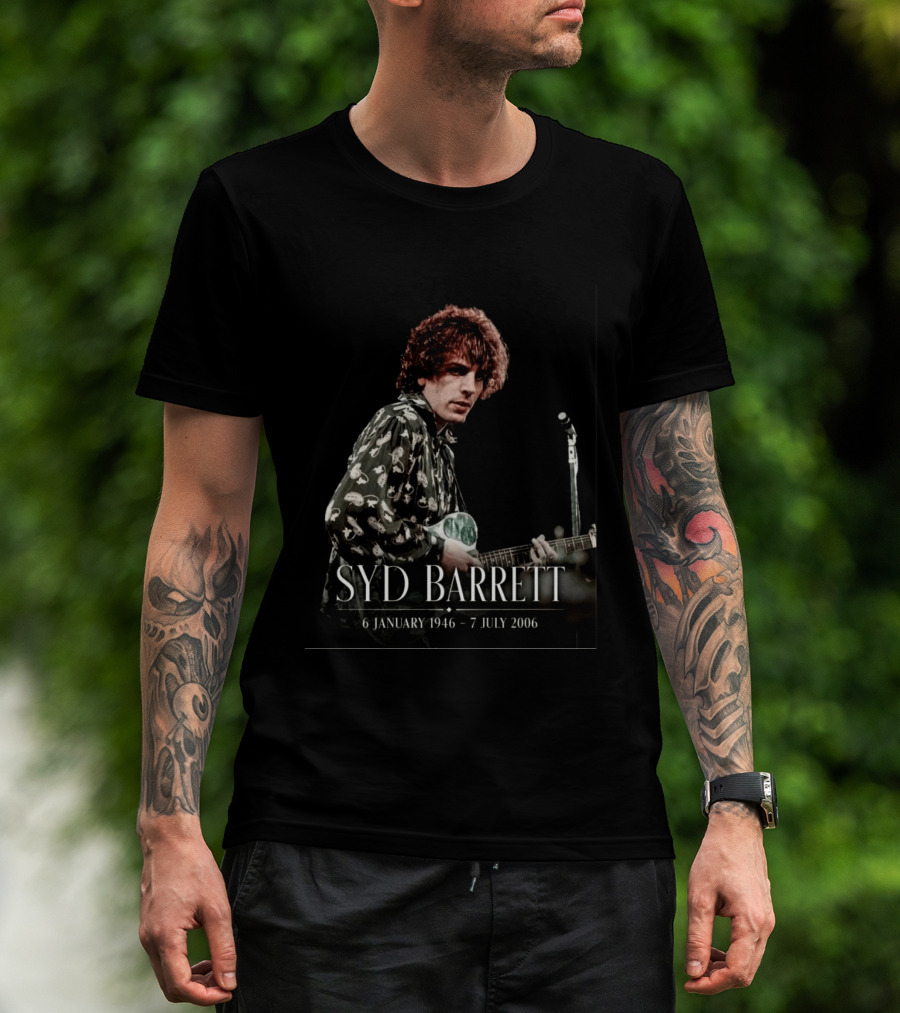 Syd Barrett 6 January 1946 7 July 2006 Pink Floyd Founder's Legacy T-Shirt