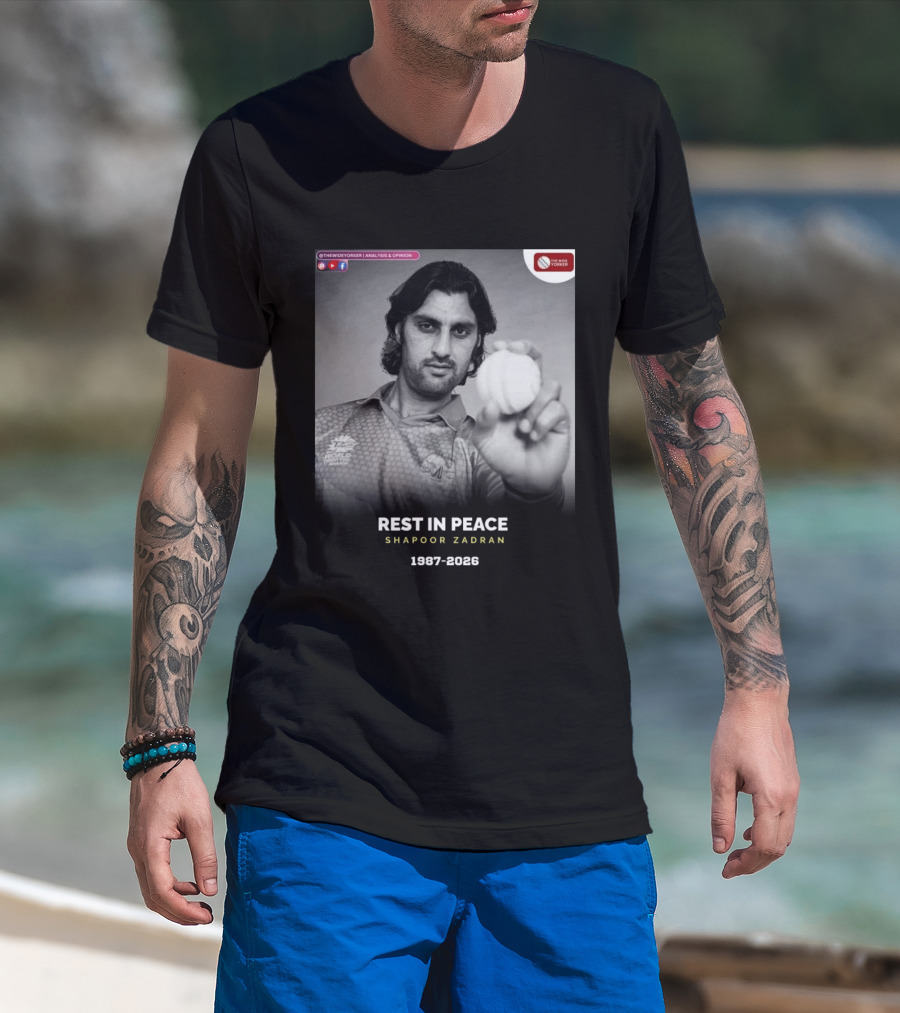 Rest In Peace Shapoor Zadran 1987 2026 T20 World Cup T-Shirt