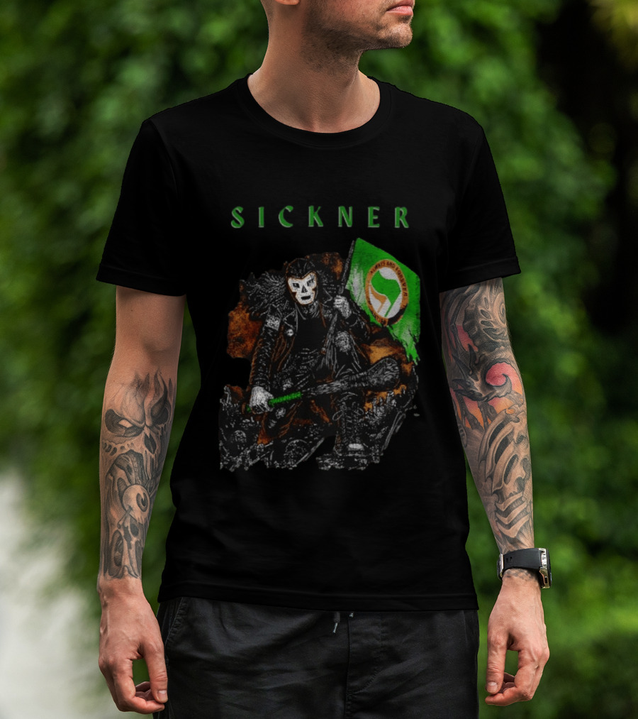Sickner Mask Warrior Always And Forever Antifascist Hurling Stick T-Shirt