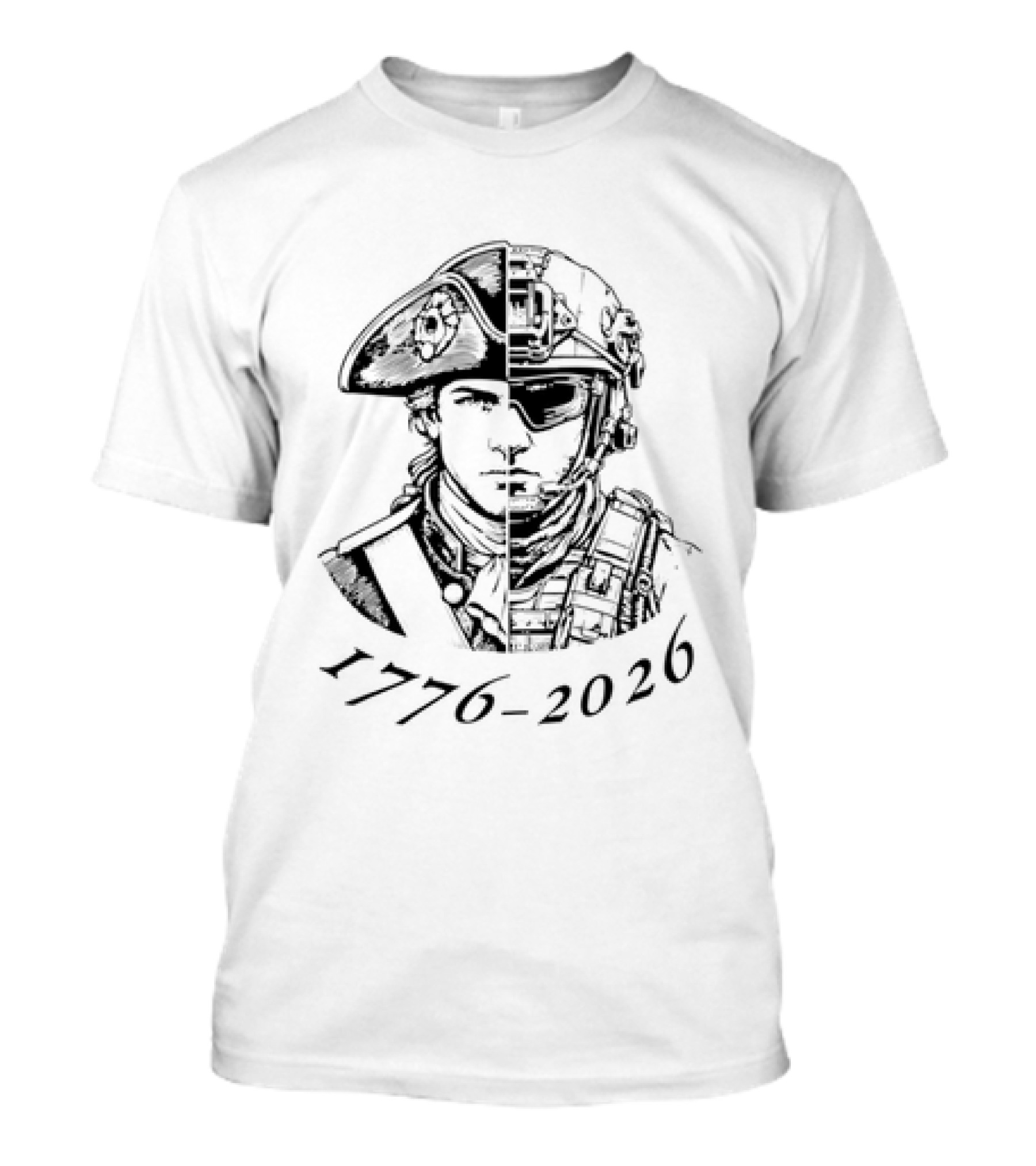 1776 2026 American Patriot Soldier Evolution Of Liberty T-Shirt