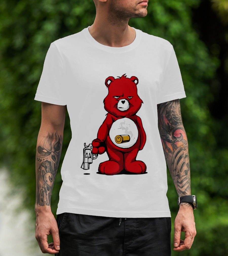 Bang Bear Revolver And Bullet Grunt T-Shirt