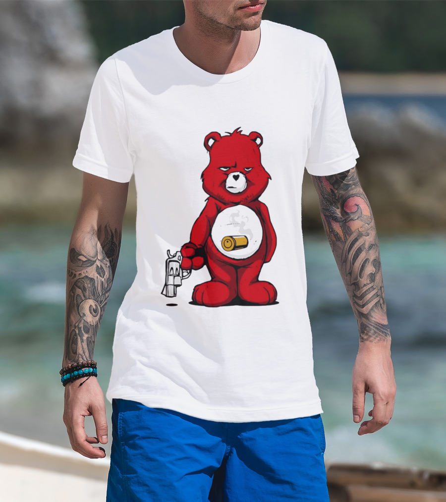 Bang Bear Revolver And Bullet Grunt T-Shirt