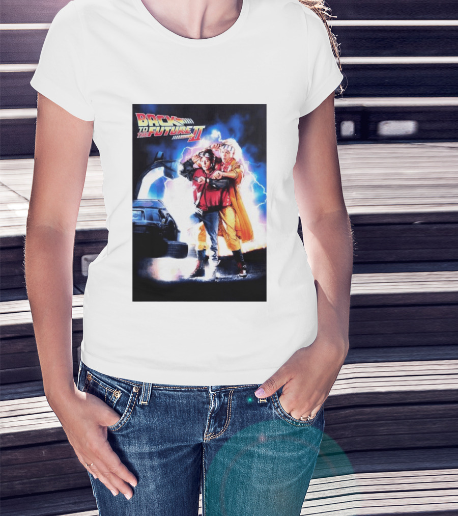 Back To The Future Part II Marty McFly Doc Brown Characters T-Shirt