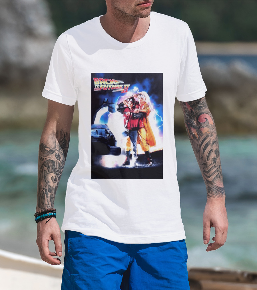 Back To The Future Part II Marty McFly Doc Brown Characters T-Shirt