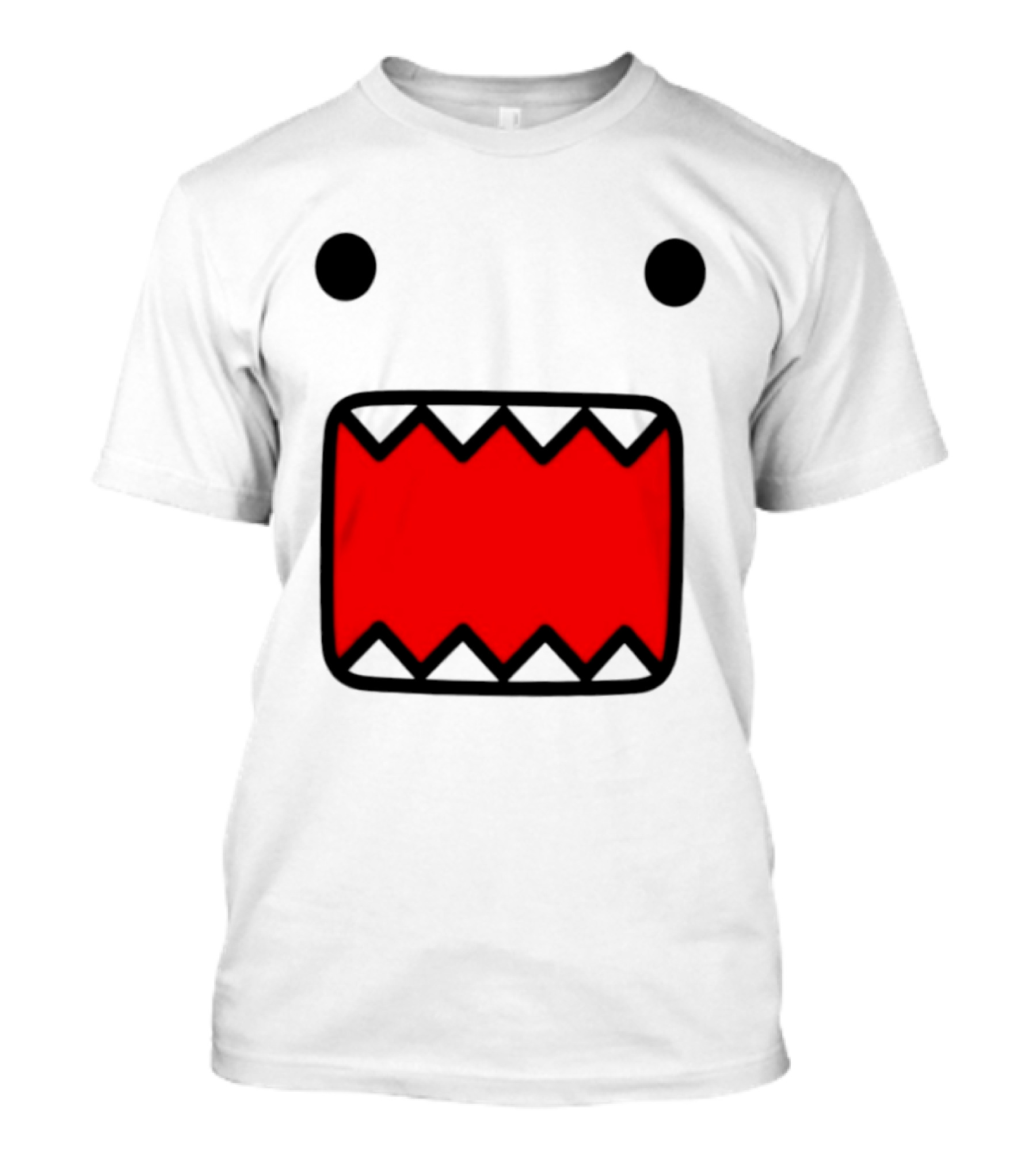 Domo Face Red And Pink Contrast T-Shirt