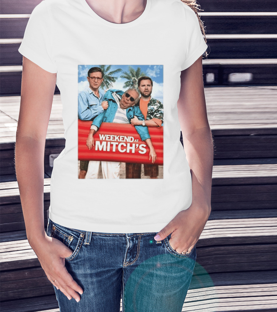 Weekend At Mitch's Meme Mitch McConnell Tropical Comedy T-Shirt