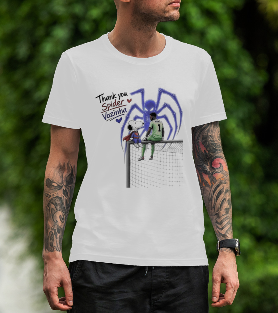 Thank You Spider Vozinha Snoopy Superman Cape Verde National Team T-Shirt