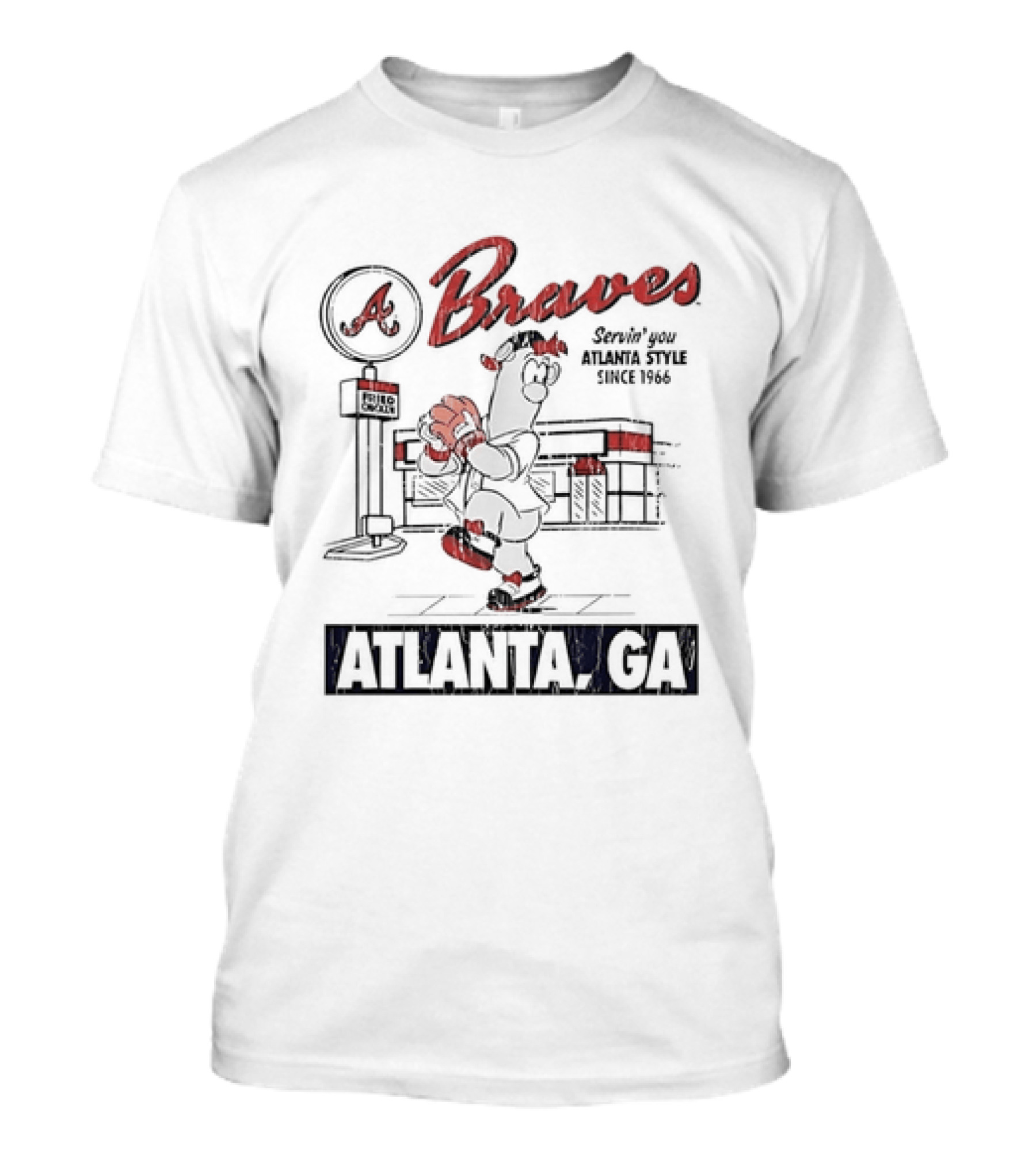 Braves Servin' You Atlanta Since 1966 Baseball Atlanta GA T-Shirt