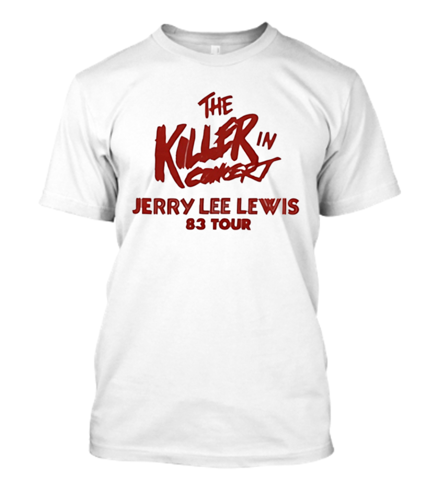 Jerry Lee Lewis The Killer In Concert 83 Tour T-Shirt