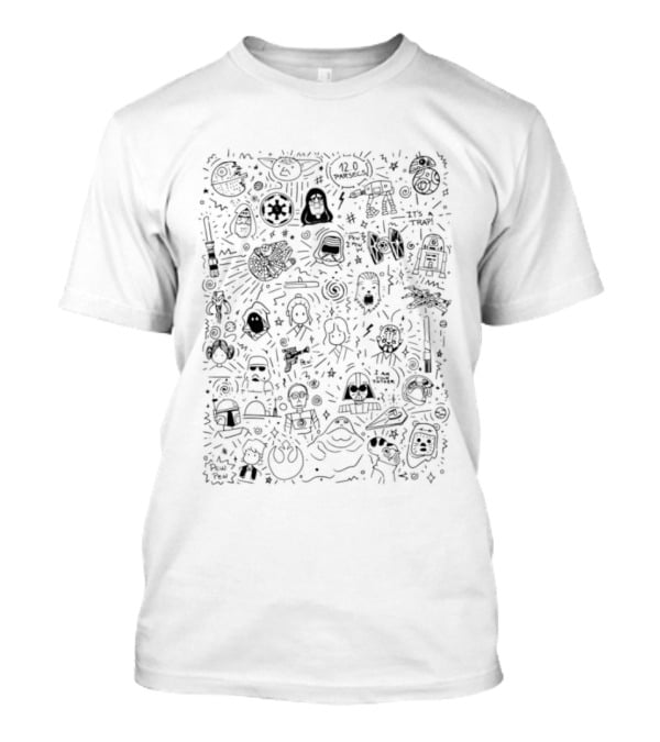 Star Wars Characters 12 Parsecs It's A Trap I Am Your Father Pew Pew T-Shirt