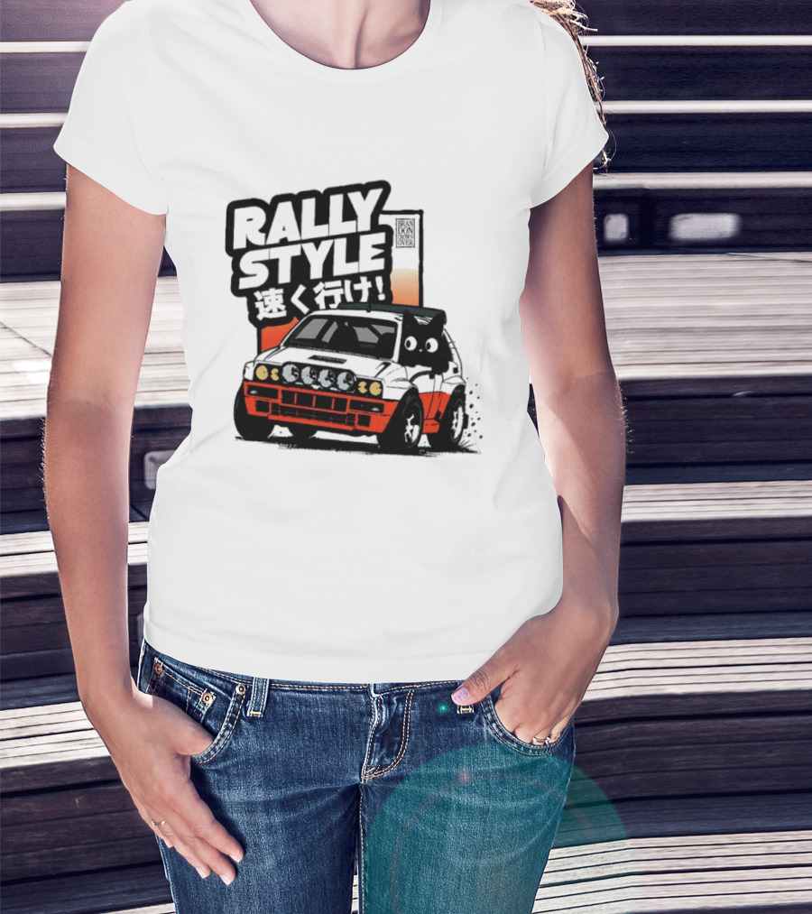Rally Style Lancia Delta Integrale Hayashi Iku Speed T-Shirt