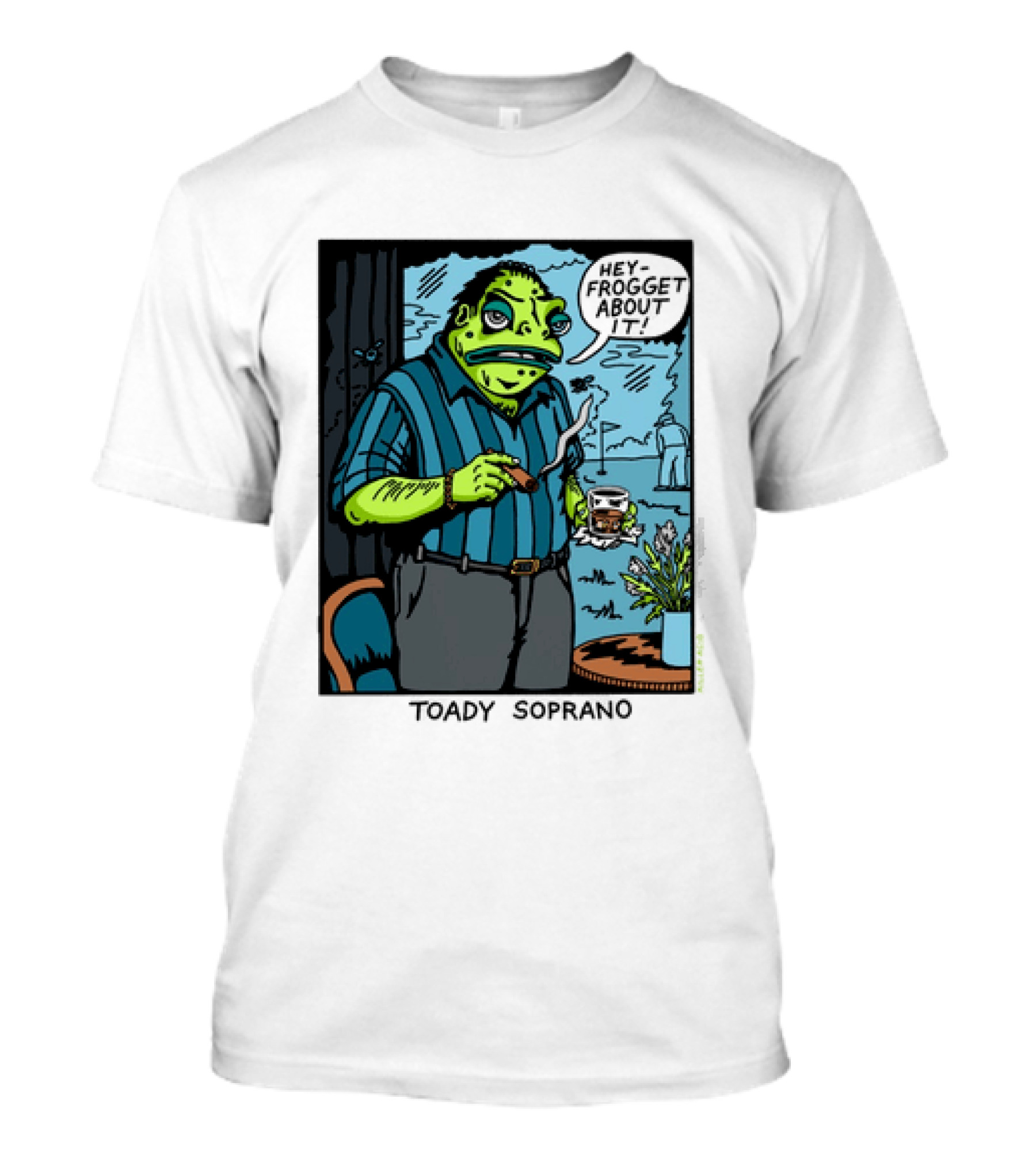 Toady Soprano Hey Frogget About It Killer Acid T-Shirt