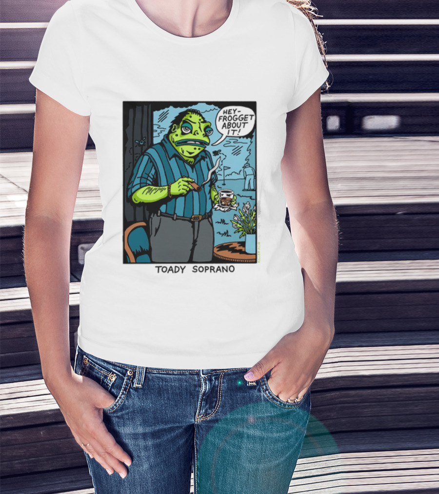 Toady Soprano Hey Frogget About It Killer Acid T-Shirt