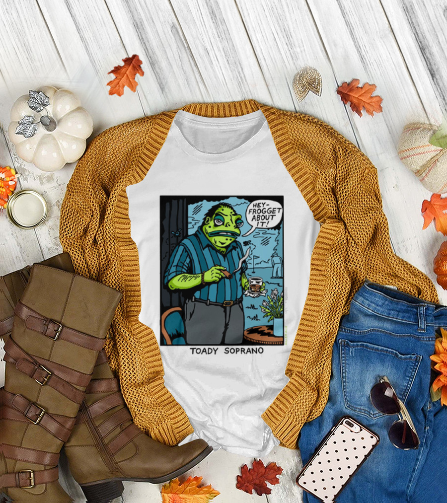 Toady Soprano Hey Frogget About It Killer Acid T-Shirt