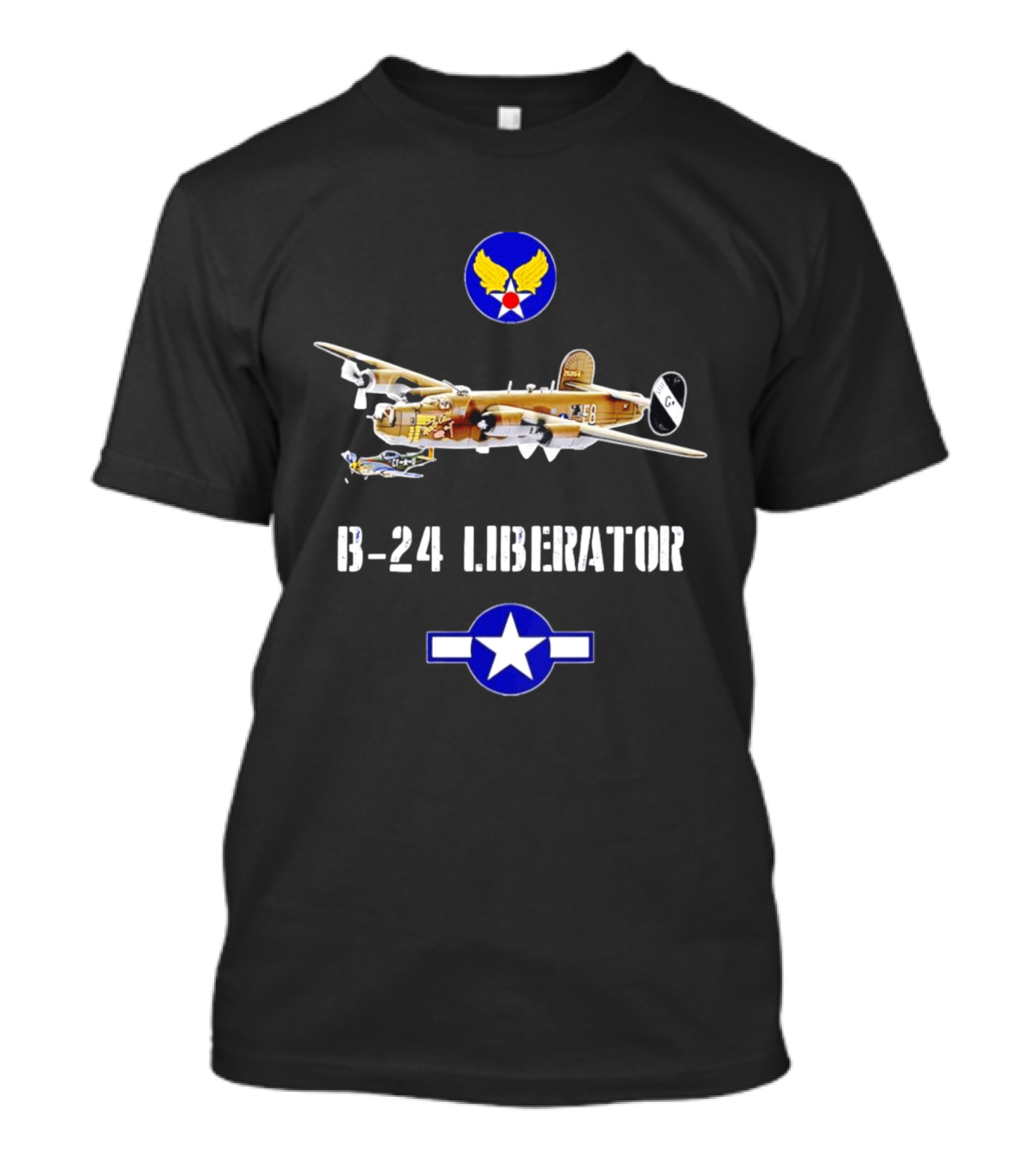 B 24 Liberator Wings Of War Air Force Tactical Escort T-Shirt