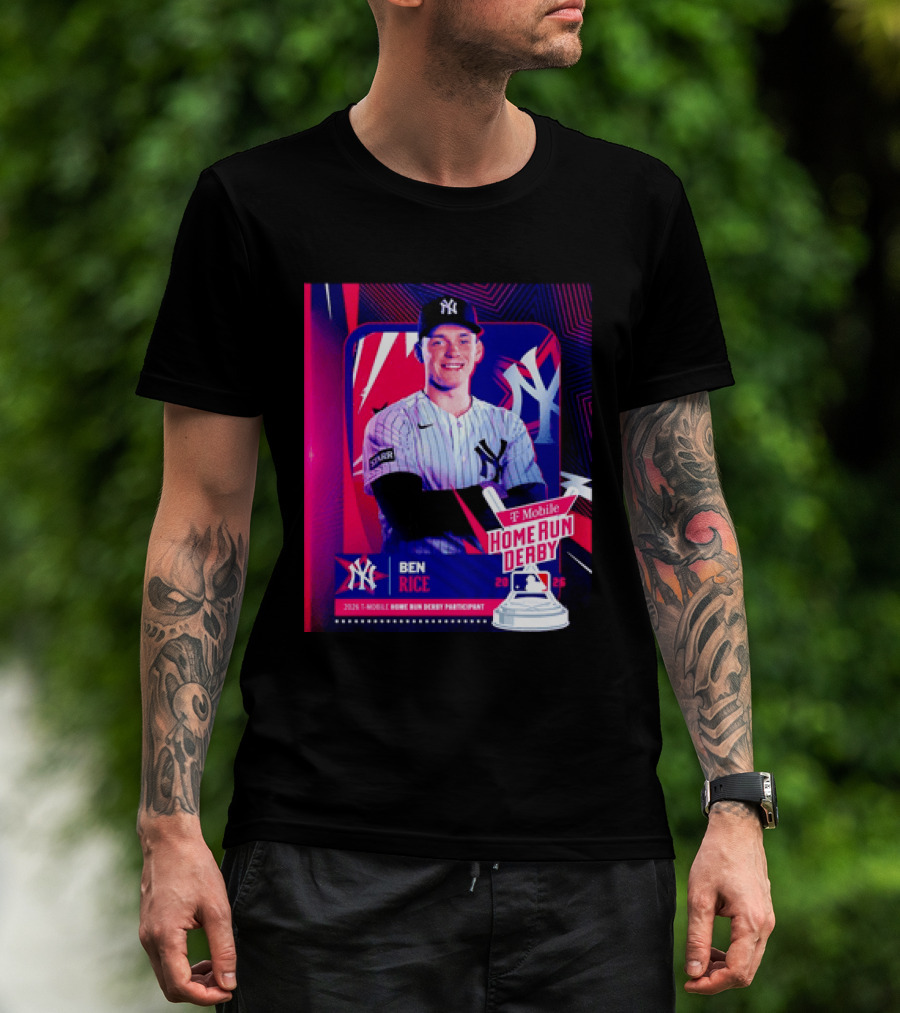 Ben Rice NY Yankees 2026 Mobile Home Run Derby Participant T-Shirt