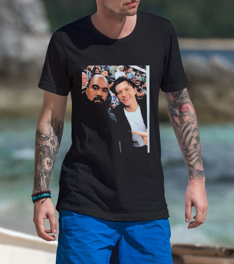 Kanye West And Tom Holland Iconic Celebrity Selfie At Event T-Shirt