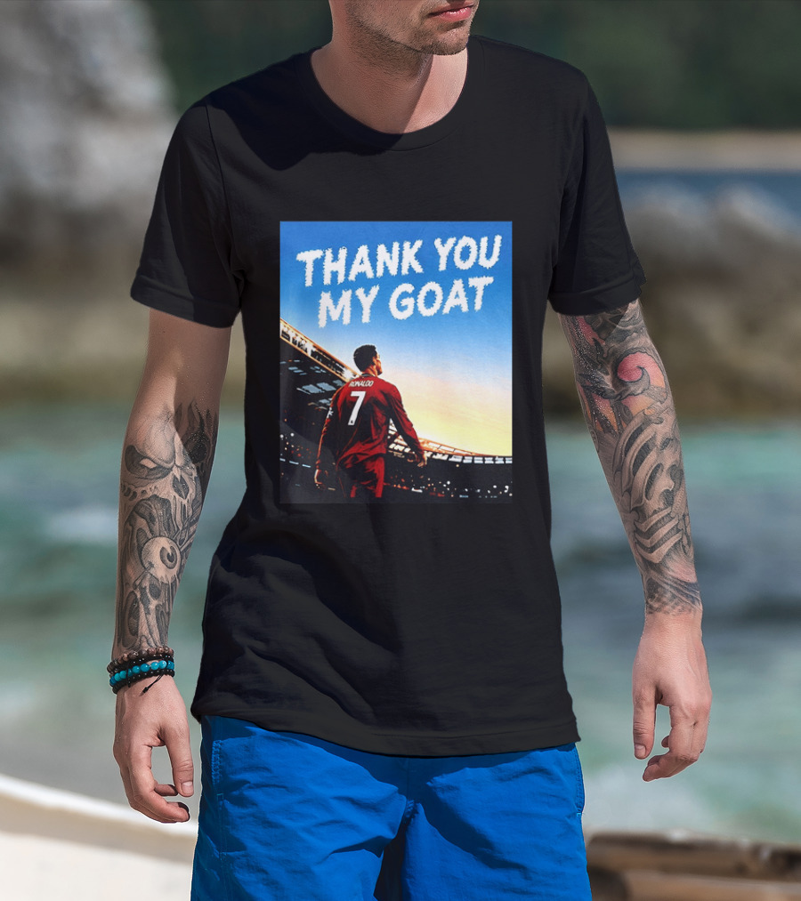 Thank You My Goat Cristiano Ronaldo 7 Portugal National Team T-Shirt
