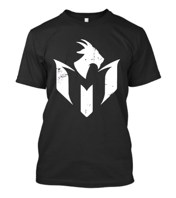GOAT White Distressed Minimalist Athletic T-Shirt