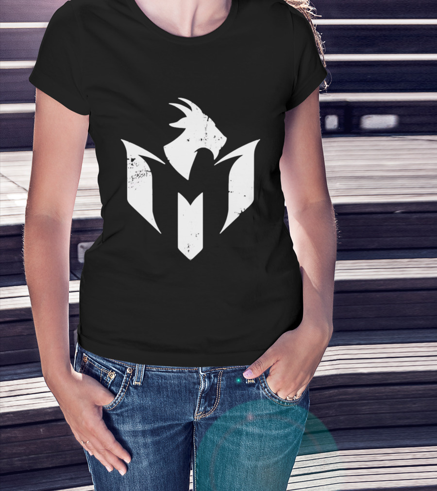 GOAT White Distressed Minimalist Athletic T-Shirt