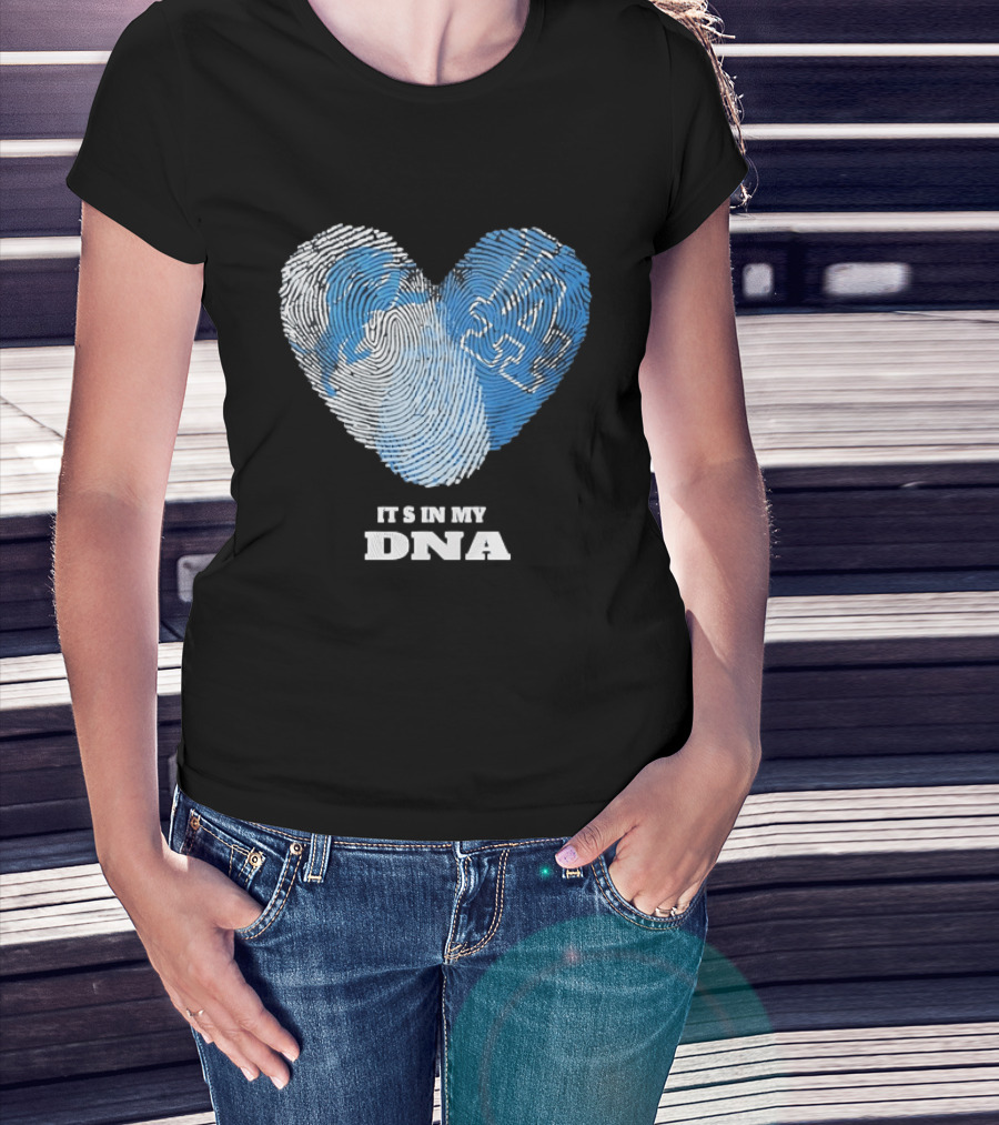 Heart Fingerprint It's In My DNA Kentucky Wildcats Fan Pride T-Shirt