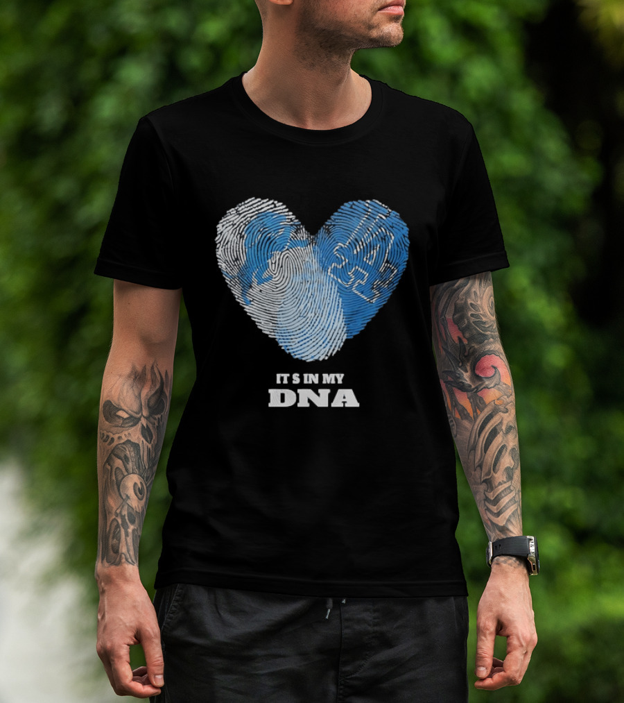 Heart Fingerprint It's In My DNA Kentucky Wildcats Fan Pride T-Shirt