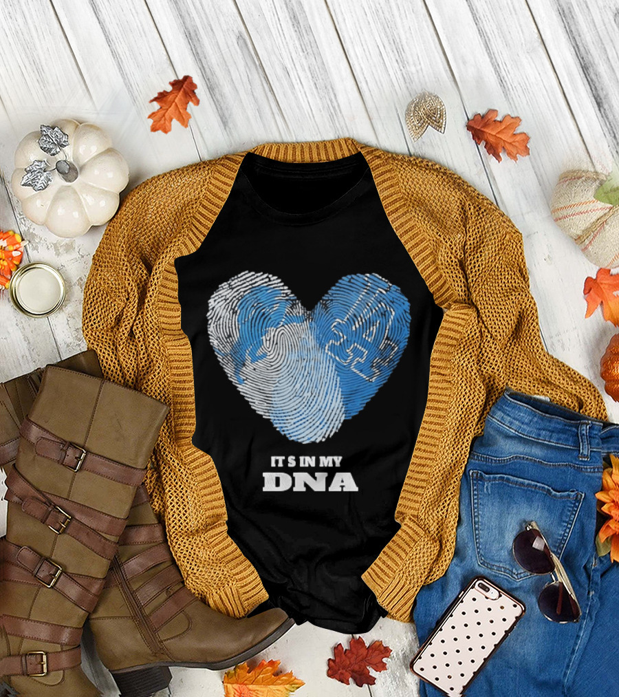 Heart Fingerprint It's in My DNA Kentucky Wildcats Fan Pride T-Shirt