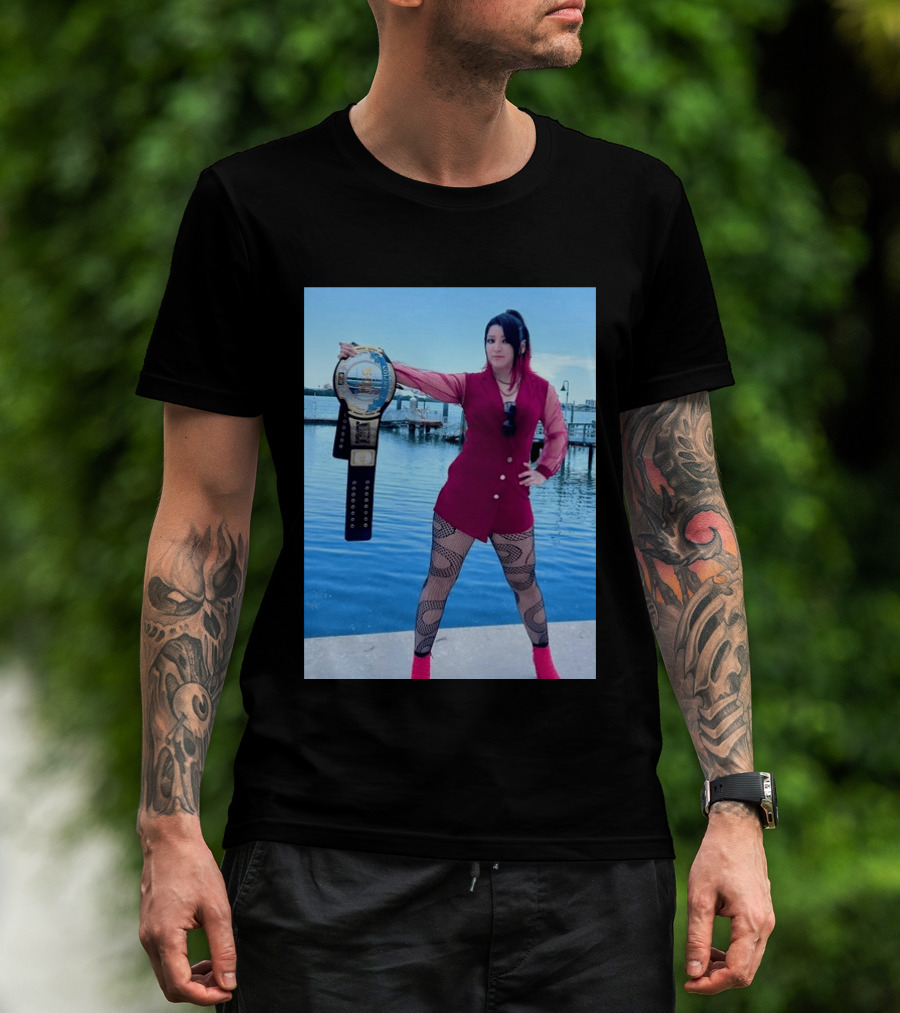 We Are At The Beach Hikaru Shida Wrestling Champion Dockside T-Shirt