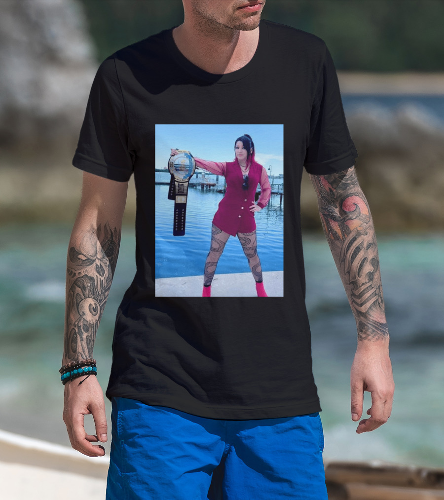 We Are At The Beach Hikaru Shida Wrestling Champion Dockside T-Shirt
