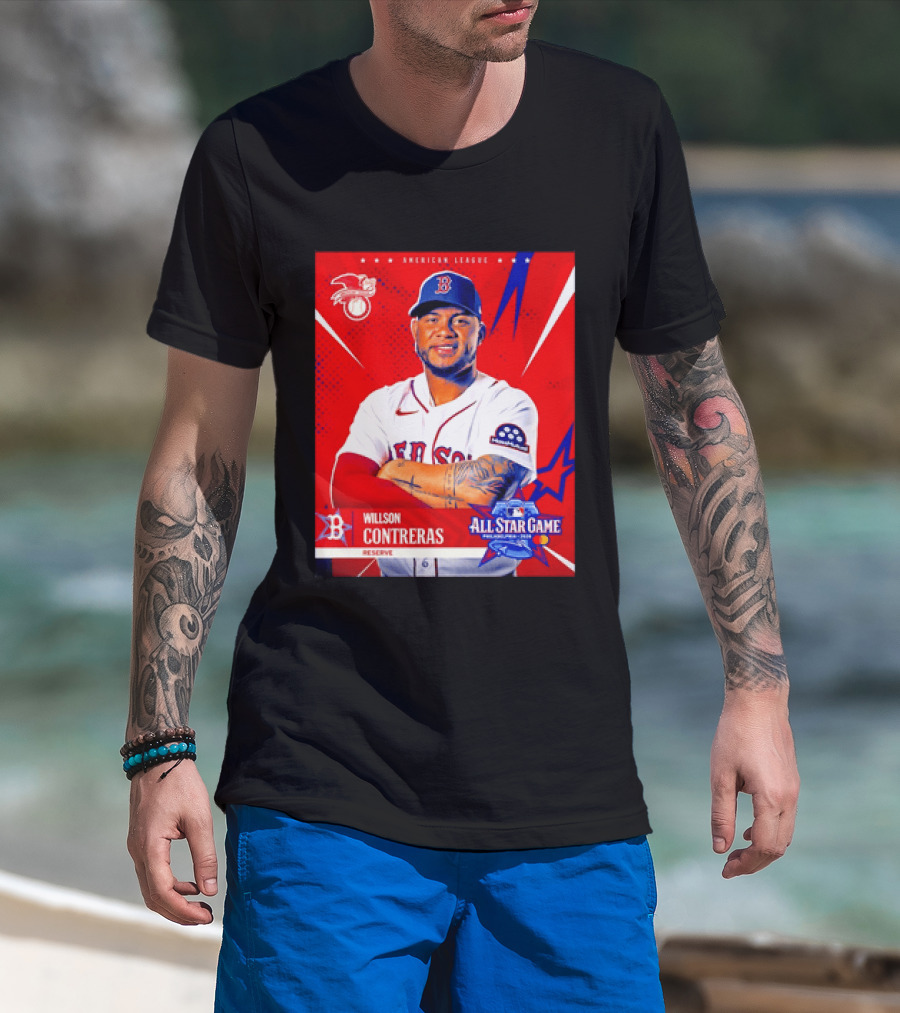 Boston Red Sox Willson Contreras 2026 All Star Game Reserve American League T-Shirt