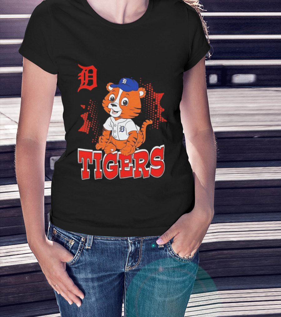 Paws D TIGERS Detroit Tiger Cub Baseball T-Shirt