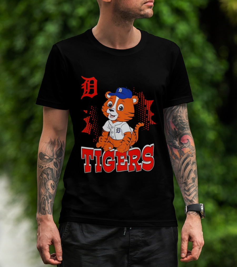 Paws D TIGERS Detroit Tiger Cub Baseball T-Shirt