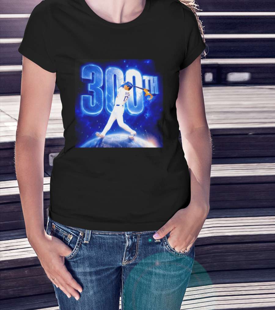 Shohei Ohtani 300th Home Run 17 Power Swing Los Angeles Dodgers T-Shirt
