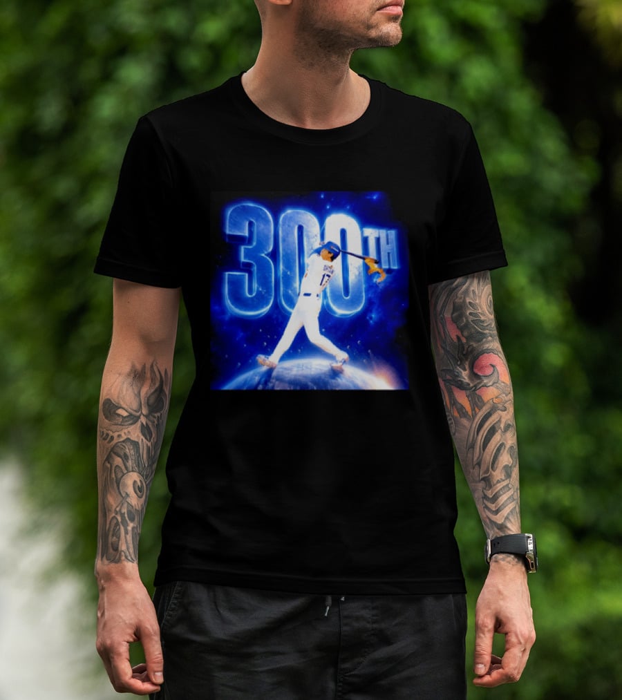 Shohei Ohtani 300th Home Run 17 Power Swing Los Angeles Dodgers T-Shirt