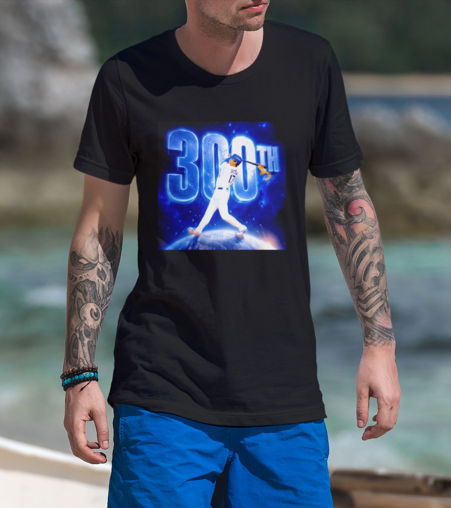 Shohei Ohtani 300th Home Run 17 Power Swing Los Angeles Dodgers T-Shirt