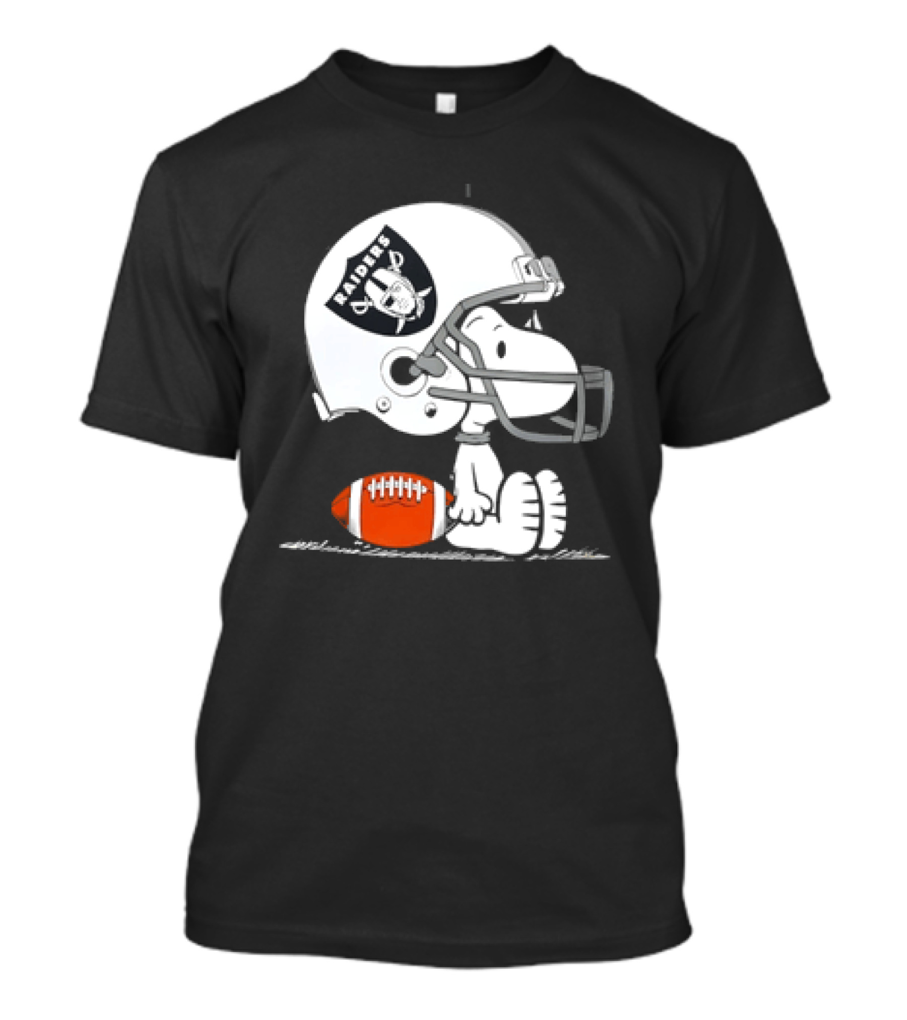 Snoopy Las Vegas Raiders Football Helmet Collaboration Peanuts NFL T-Shirt